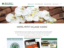 Tablet Screenshot of hotelpetitvillageicarai.com.br